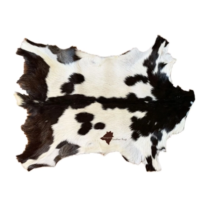 Picture A unique carpet made of natural leather - 85x63 cm