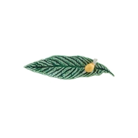 Picture Ceramic decoration in the form of a medlar leaf with a snail - Bordallo Pinheiro