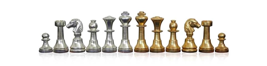 picture 1 Silver plated Mignon chess set