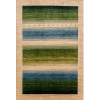 Picture Natural wool carpet hand-woven from Iran - Jordan