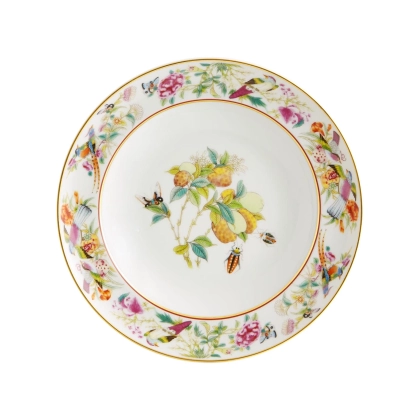 Zdjęcie Porcelanowy talerz do zupy Guawa Paço Real z roślinnym motywem - Vista Alegre