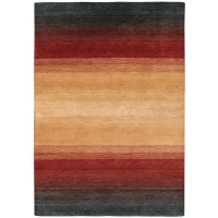 Picture Prestigiosa alfombra en tonos amarillos y rojos - PANORAMA BLACK TERRA 7007