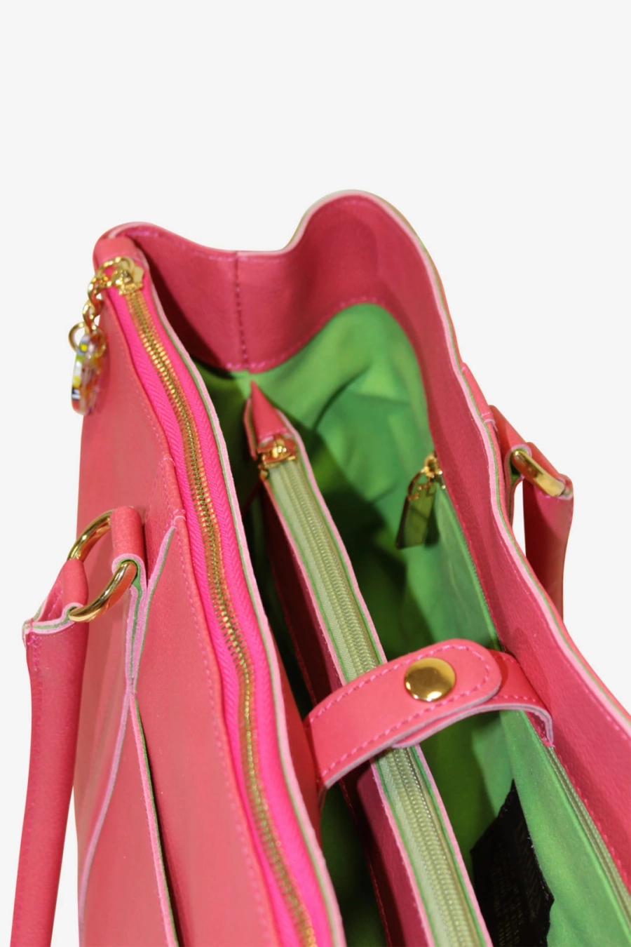 Bild 3 Charmante Shopper-Tasche aus rosafarbenem Leder - Terrida