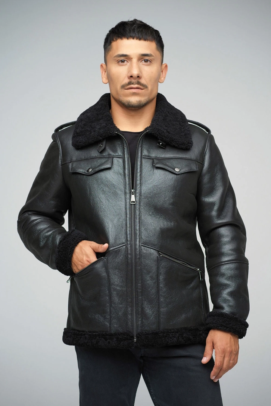 picture 4 Luxurious men's sheepskin jacket - A&A Vesa