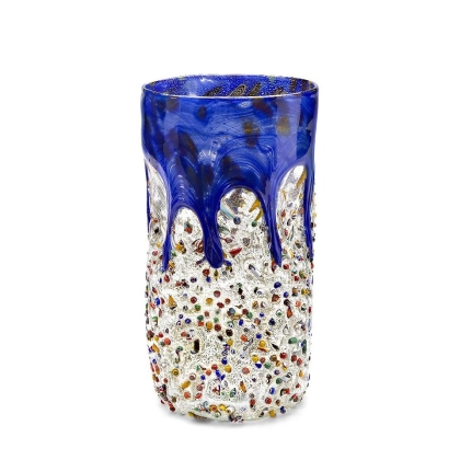 Zdjęcie Stylowy wazon z kolorowego szkła murano (25 cm)