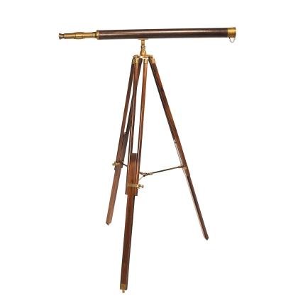 Picture Elite wooden telescope in vintage style - Authentic Models