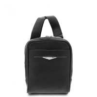 Bild Schwarze Ledertasche für Herren - Giudi