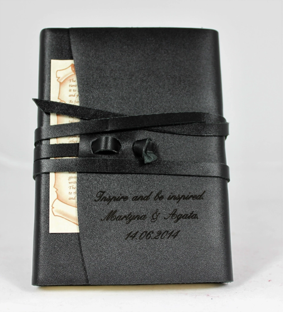 picture 5 Black elegant notebook - Leather