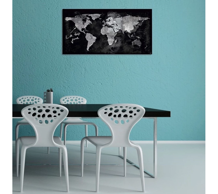 picture 5 World Map - magnetic glass board