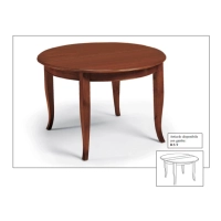 Picture Italian round extendable table Ø 120-160cm - Fratelli Mirandola