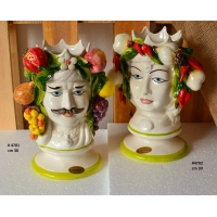 Bild Einzigartige sizilianische Dekoration – Blumentopf, Vase Teste di Moro