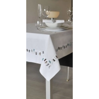 Picture Tablecloth decorated with colorful Gioiello stones