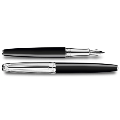 Zdjęcie Eleganckie pióro wieczne Bicolor Black, platerowane srebrem/rodowane