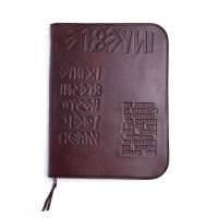 Picture Handmade leather document folder - Ikunico