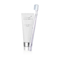 Picture snow white toothpaste and toothbrush - whitening toothpaste & slightly soft toothbrush