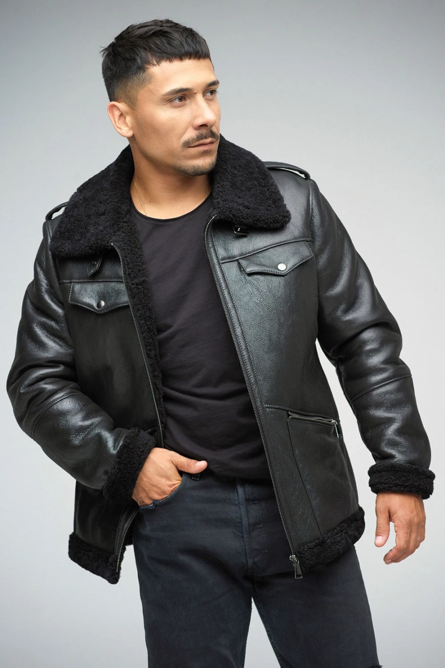picture 6 Luxurious men's sheepskin jacket - A&A Vesa