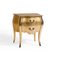 Picture A unique gold bedside table