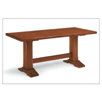 Picture Column table with a solid poplar top, 180 cm, from Italy - Fratelli Mirandola