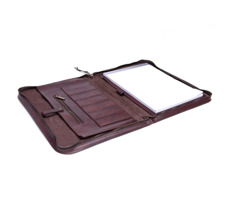 picture 3 Handmade leather document folder - Ikunico