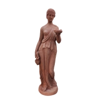 Zdjęcie Statuetka, rzeźba Ebe z włoskiej gliny do ogrodu lub na taras 23x23x72H