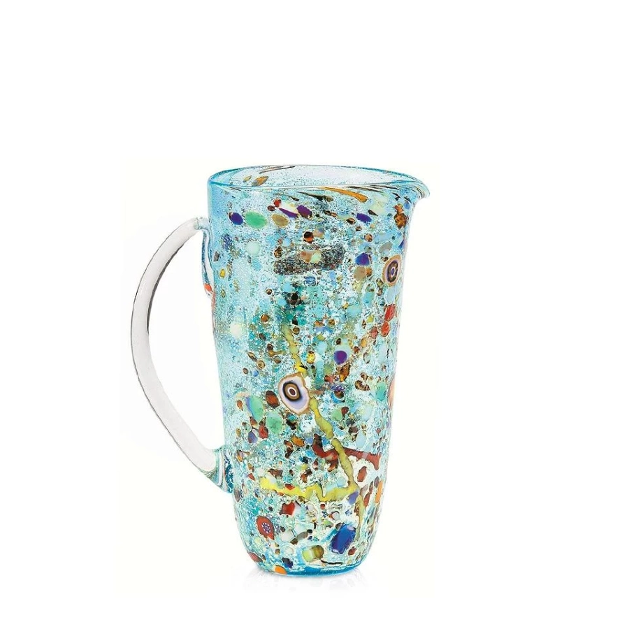 picture 1 Blue Venetian glass jug (22 cm)