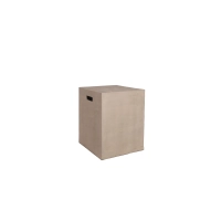 Picture A unique square table - a stool with Decor handles for the garden