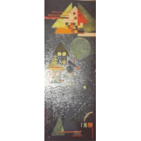 Zdjęcie Stylowy witraż w stylu Kandinsky’ego