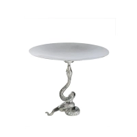 Picture Elegante soporte plateado con forma de serpiente – Pampaloni