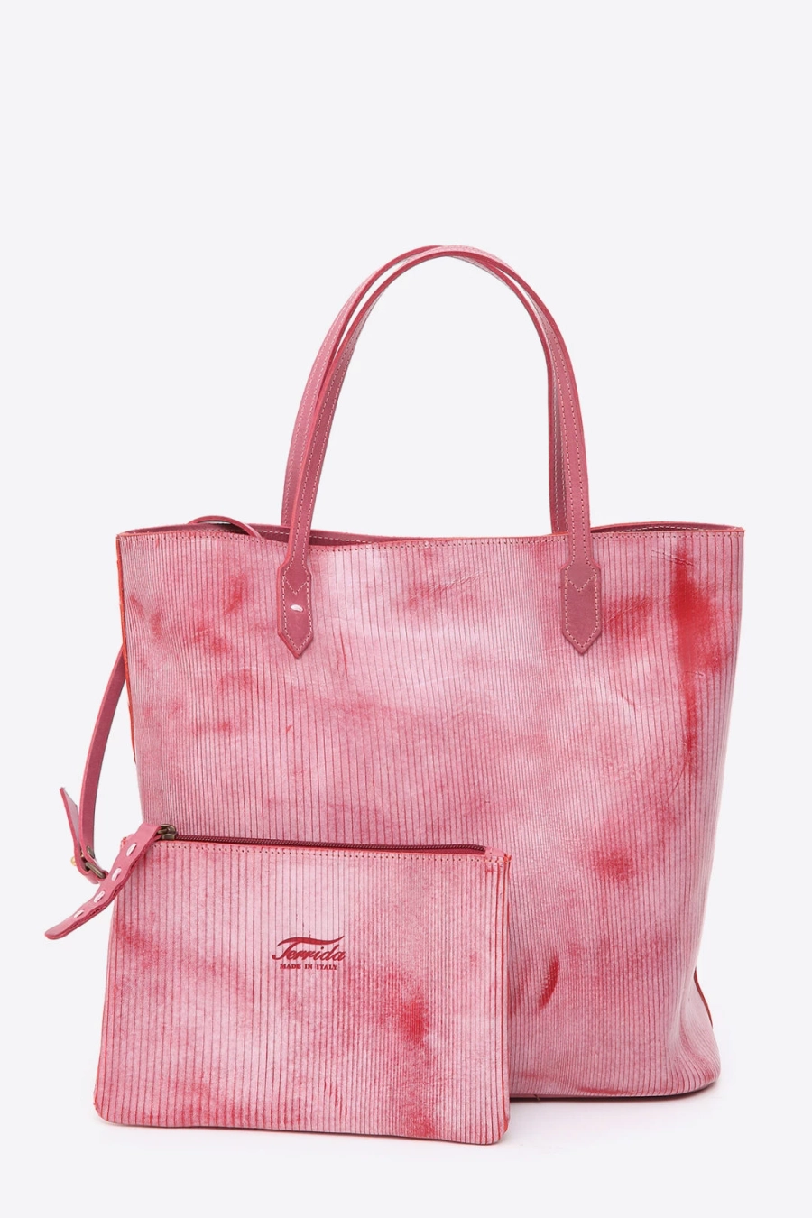 picture 4 Original pink leather shopper bag - Terrida