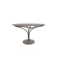 Zdjęcie Unikalny stół Les Arcs wykonany z aluminium w kolorze gołębim szarym do ogrodu i na taras
