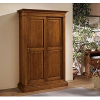 Picture Classic wardrobe with 2 sliding doors, shelf and rod - Zanini