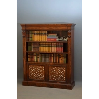 Picture Unique William IV / Early Victorian rosewood bookcase - antique