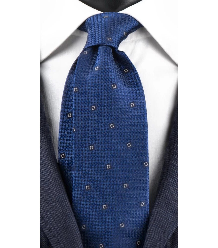 picture 1 Silk tie, handmade with a subtle pattern