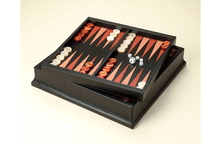 picture 2 An unusual wooden chess and backgammon set