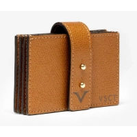 Picture Italian leather case for credit cards and business cards