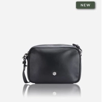 Picture Stylish women's small black leather shoulder bag