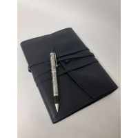 Zdjęcie Czarny skórzany notes - Legatoria Koine