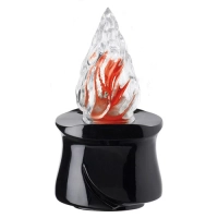 Picture Electric bronze votive lamp for tombstones