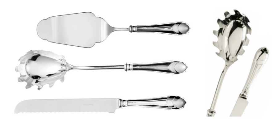 picture 2 Silver parmesan knife from the Aura collection