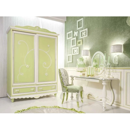 Picture Luxurious wardrobe and desk for girls