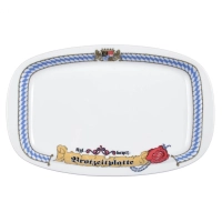 Picture Elegante fuente de porcelana de 33 cm con decoración bávara - Seltmann Weiden