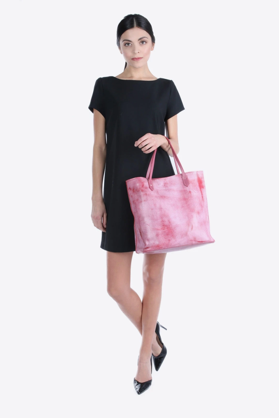 picture 7 Original pink leather shopper bag - Terrida