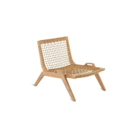 Picture Original Synthesis lounger made of teak for the garden or terrace