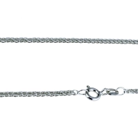 Picture Gold braided necklace 45 cm
