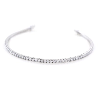 Picture Gold tennis bracelet with diamonds