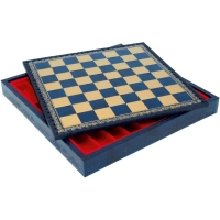 Picture Blue and gold, elegant chess board (35cm) 219GB