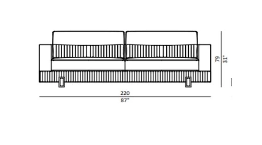 obrazek 5 Elegancka tapicerowana sofa Taylor do salonu