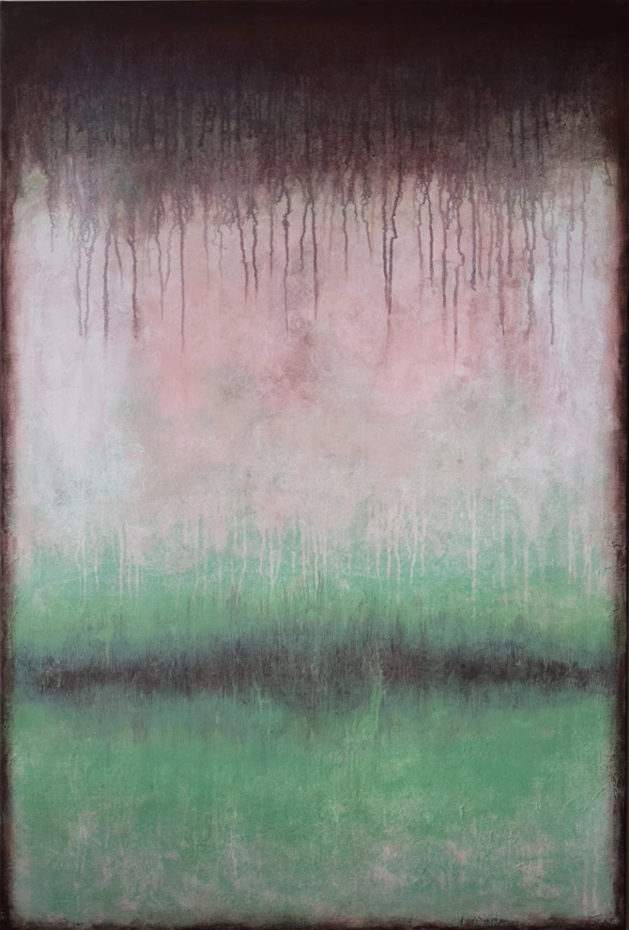 Bild 1 „Attraction“ Abstraktion auf Leinwand, Kamila Ossowska