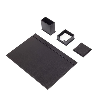 Picture Fantastic 4-piece eco-leather desk set - outlet