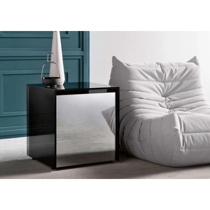 Zdjęcie Ekskluzywny stolik nocny z wędzonego szkła - Tonelli Design